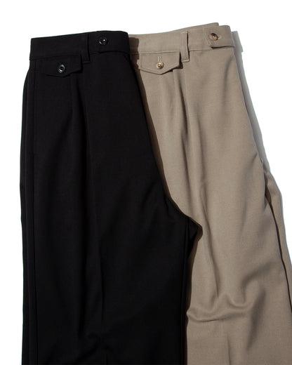 【25AW新作】Wool-Blend Twill Tuck Wide Slacks  -ウール混ツイル タックワイドスラックス-