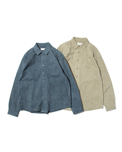 【25AW新作】Garment-Washed Stitch Overshirt  -ガーメントウォッシュステッチオーバーシャツ-